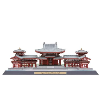 Byodoin Phoenix Hala, Japonsko Craft Papier Model Architektúry 3D DIY Vzdelávania Ručne vyrábané Hračky pre Dospelých Puzzle Hra