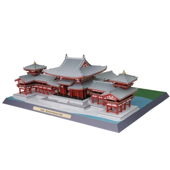 Byodoin Phoenix Hala, Japonsko Craft Papier Model Architektúry 3D DIY Vzdelávania Ručne vyrábané Hračky pre Dospelých Puzzle Hra