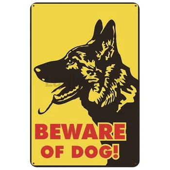 Výstraha Nebezpečenstvo Vintage Kovové Značky Dajte Si Pozor Na Psa, Mačku, Plagát Vintage Stenu Doska Pub Bar Dom Maľovanie Muž Jaskyňa Dekor