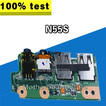 Pôvodný Pre Asus N55S N55SF IO Rada USB Audio Jack Rada Funguje Dobre Testované,