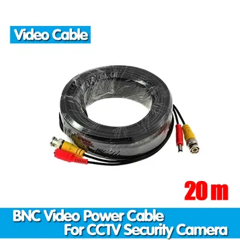 65ft(20m) BNC Video Moc Siamské Kábel pre Dohľad CCTV Kamery Príslušenstvo DVR Auta
