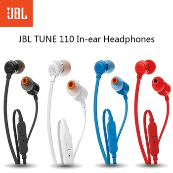 JBL T110 Káblové In-Ear Slúchadlá Hudbu Hlboké Basy Slúchadlá Šport Beží Slúchadlá Slúchadlá S Mikrofónom Pre Smartphone Slúchadlá
