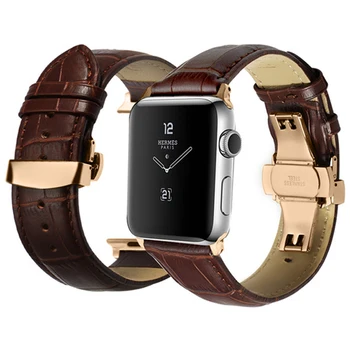 Popruh pre apple hodinky 6 kapela 44 mm 40 mm 42mm 38mm pravej Kože watchband príslušenstvo náramok correa iwatch series 5 4 3 2 SE
