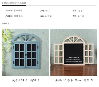 51 cm retro false okna visí drevená tabuľa domáce dekorácie, dekoratívne okno nastavenie uzávierky stena je zavesený zdobia