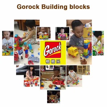 GOROCK Duploe Veľkých Blokov, Základná Doska 764 Bodov DIY Veľké Doskou Stavebné Bloky, Hračky Pre Deti, Kompatibilné s Duploe