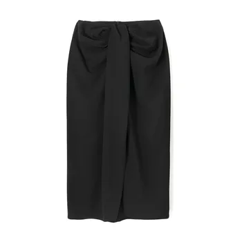 BLSQR Elegantnej Čiernej A-line dámske Sukne s Vysokým Pásom Split Módu Sukne Štíhle Sexy Jar A v Lete roku 2020 NOVÉ