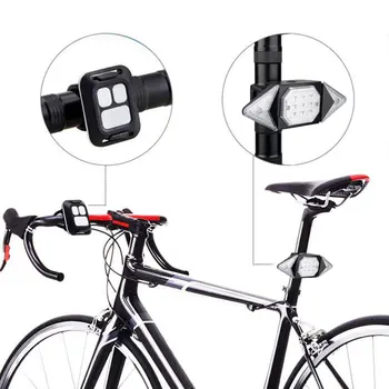 Smart Bicykli Sústruženie Signál, jazda na Bicykli koncových svetiel Intelligent USB Požičovňa Nabíjateľná Zadné Svetlo na Diaľkové Ovládanie LED Výstražné Lampy