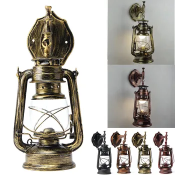 Klasické Nástenné svietidlo E27 Vintage Petrolej Prívesok Lampa 4 Farby Závesné Svietidlo pre Home/Spálňa/Obývacia izba Priemyselné Prívesok Svetlo