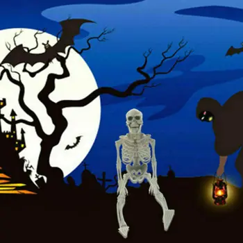 Halloween Rekvizity Kostra Módne Strach Kostry Lebky Strane Realistický Ľudské Telo Poseable Anatómie Model Strany Festival Dekorácie