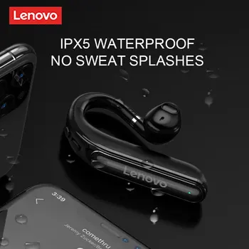 Lenovo TW16 Bezdrôtový BT5.0 Bluetooth Headset Jednom Uchu Visí Ucho Semi-in-ear Stereo Bluetooth Ucho Slúchadlá HIFI