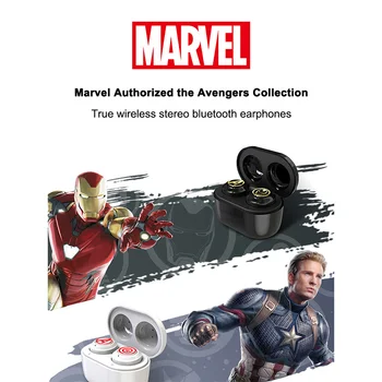 Marvel TWS Bluetooth 5.0 Bezdrôtové Slúchadlá Potlačením Hluku Headset Nepremokavé Earpones Avengers Iron Man Slúchadlá bezdrôtové