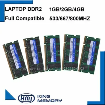 KEMBONA Notebook RAM intel DDR2 ram 1GB 2GB 4GB ram 800MHZ/667MHZ/533MHZ/ PC2 6400 53001G 2G notebook pamäť 200PIN originál