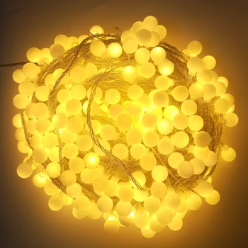 10M 100LEDs Svete String Svetlá na Vianočné Girlandy Lumineuse LED Víla Svetla Dekorácie Vlkovcový pre Xmas Navidad Natale Dovolenku