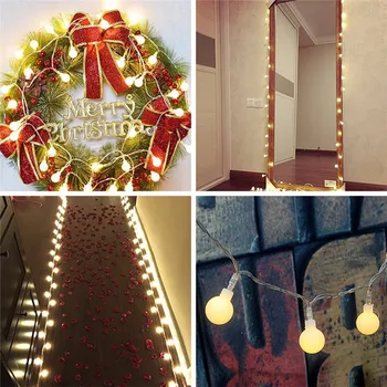 10M 100LEDs Svete String Svetlá na Vianočné Girlandy Lumineuse LED Víla Svetla Dekorácie Vlkovcový pre Xmas Navidad Natale Dovolenku
