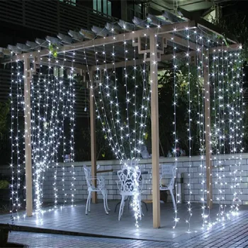 6mx3m/3mx3m LED Záves String Svetlá Flash Víla Garland Diaľkové Ovládanie pre Nový Rok, Vianoce Outdoor Domáce Dekorácie, Svadobné