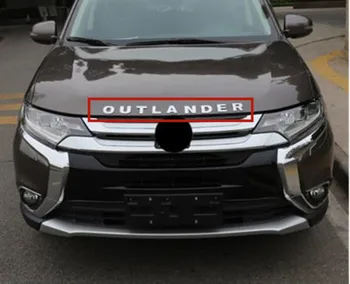 Auto Príslušenstvo Chrome Auto 3D Písmená Kapota Znak loga Odznak auto nálepky Pre Outlander Znenie 3D Pre Mitsubishi Outlander