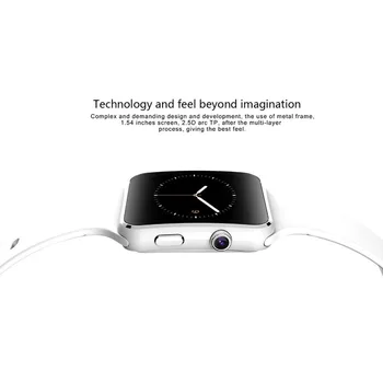 X6 Bluetooth Smart Hodinky Šport Passometer Smartwatch S Kamerou Podporu SIM TF Karty Whatsapp Facebook Na Mobilnom Telefóne PK A1