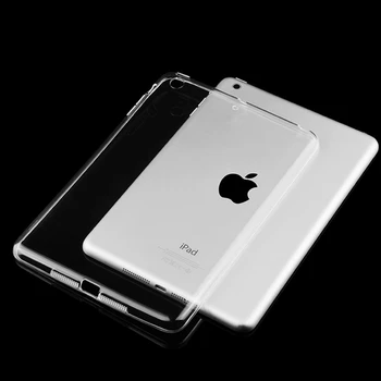 Prípad Pre Nový iPad 2017 2018 Pro 10.5 Vzduchu 1 2 TPU Transparentné Silikónové Shockproof Kryt Pre iPad 10.2 2019 MiNi 2 3 4 5 Späť Prípade