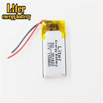Li-polymer 301423 110mAh 3,7 V Batéria Výrobca CE,ROHS,UL certifikáty
