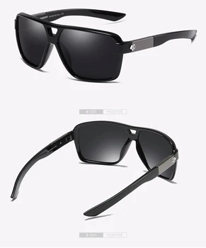 DUBERY Vintage Polarizované slnečné Okuliare pánske Slnečné Okuliare Pre Mužov UV400 Odtiene Jazdy Čierne Okuliare Oculos Mužskej 8 Farieb Modelu 167