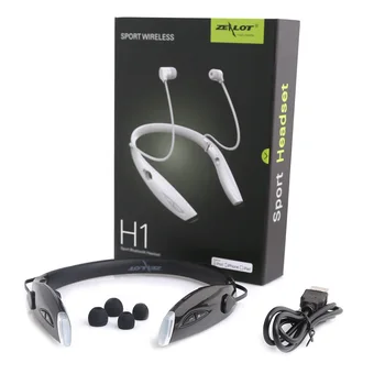 Horlivec H1 Stereo Šport Náhlavnej súpravy Bluetooth Bezdrôtové Slúchadlá mp3 Handfree Svetelný Pre iPhone 7 xiao bluetooth slúchadlá