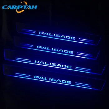 CARPTAH Pre Hyundai Palisade 2019 2020 Výbava Šliapacie Auto Vonkajšie Časti LED Dvere, Parapetné Šúchať Doska Cesta Dynamické Streamer Svetlo