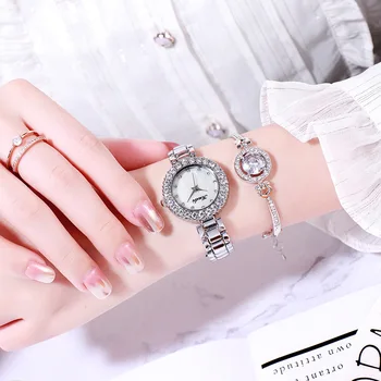 Luxusné Jednoduché Módne Hodinky pre Ženy, Štýlový Náramok Zlatej Nehrdzavejúcej SteelLadies Náramkové Hodinky Quartz Hodiny Šaty Náramkové hodinky