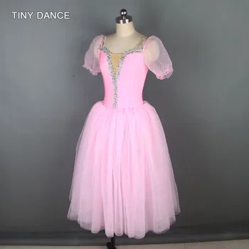 Bledo Modrá/Ružová Lístkového Rukáv Romantický Tanec Balet Tutu pre Dievčatá a Ženy Štádium Kostým Dlho Tutus 19024