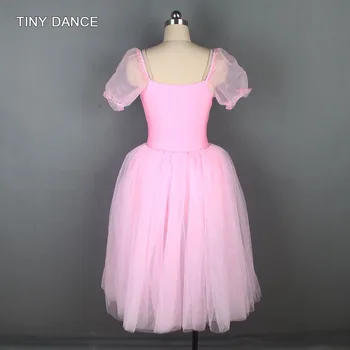 Bledo Modrá/Ružová Lístkového Rukáv Romantický Tanec Balet Tutu pre Dievčatá a Ženy Štádium Kostým Dlho Tutus 19024
