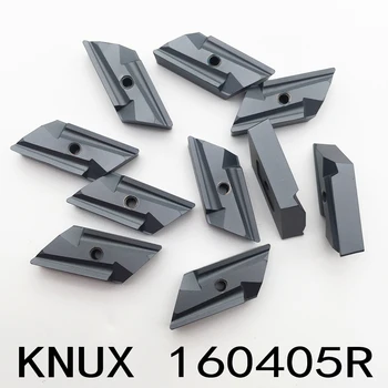 10 kusov KNUX 160405R KNUX 160405L hrubé mletie kotúč na rezanie CNC sústruhu KNUX160405 čepeľ spracovanie ocele čepeľ