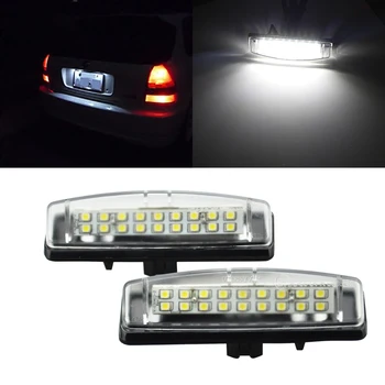2 KS Bielej LED číslo Auta špz Osvetlenie, Lampy, LEXUS Is200 Is300 Ls430 Gs430 Gs400 Gs300 Es300 Rx300 Es330 8127130290
