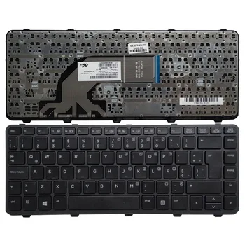 Nový latinský klávesnica pre Notebook HP ProBook 640 440 445 G1 G2 640 645 430 G2 LA čierna klávesnica s rámom