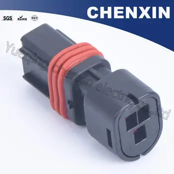 Black 3 pin auto nepremokavé auto konektor (2.2) ženské auto drôt postroj konektor auto elektrického konektora zapojte