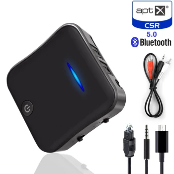 Bluetooth 5.0 Prijímač Vysielač aptX HD Optická Bezdrôtová Bluetooth Adaptér CSR BC8675 Čip aptX Nízku Latenciu