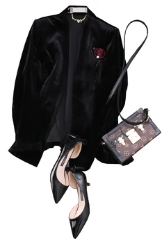 Jarná bunda ženy Bežné Celý rukáv Pevné V-neck Pokryté Tlačidlo módy Slim Štandardné Bundy ženy oblečenie Plus veľkosť vadim