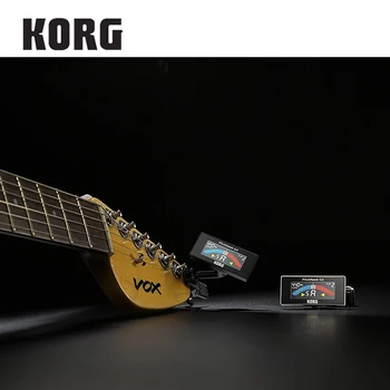 KORG Kladivom PithCrow-G PitchHawk-G2 Clip-On Guitar Tuner S Farebným LCD Tuner pre Guitar/Bass/Drumbľa