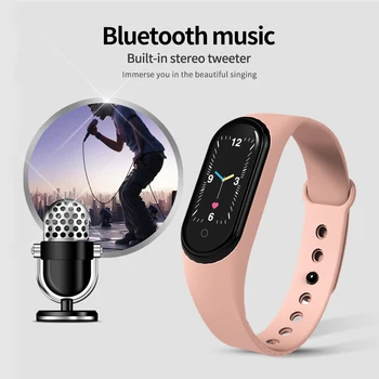 Nové M5 Športové Náramkové Hodinky Bluetooth Smart Kapela Ženy Krvný Tlak Monitor Smart Band Náramok Smartwatch 2020 Pre Mužov