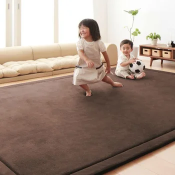 Japonský tatami coral zamatový koberec obývacej izby, spálne, okno, posteľ koberce dieťa hrať mat deti miestnosti koberec 2cm hrubé mieru