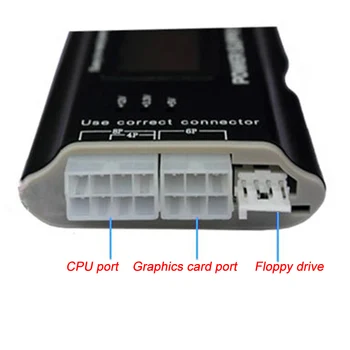 Počítač na Meranie PC 20/24 Pin, Kontrola Zobrazenie Digitálne Napájanie Tester LCD