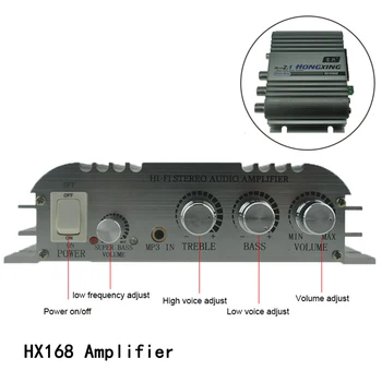 2.1 Channel Stereo Mini Počítača, Audio Auto Zosilňovač, Subwoofer Out Zosilňovač Nízke Skreslenie Hi-Fi
