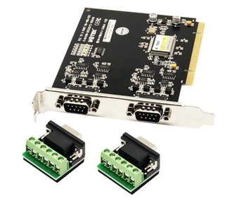 UT-713 PCI sériové karty PCI DO 2 Port RS485, RS422 COM Sériový Port adaptéra converter karty 600w Prepäťová ochrana televízory