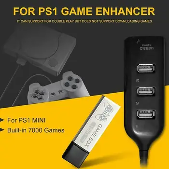 128G Hra Enhancer Zdroj Simulátor datadisk Vstavané 7000 Hry na PS1 Mini DN herného Poľa Príslušenstvo Mini Hry Enhancer