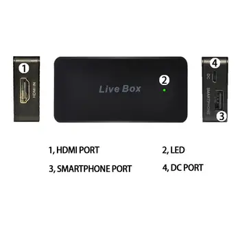 Y&H kompatibilný s HDMI Video Capture Karty, Fotoaparátu DSLR pre iPhone/Android Smart Telefónu Live Streaming ezcap270