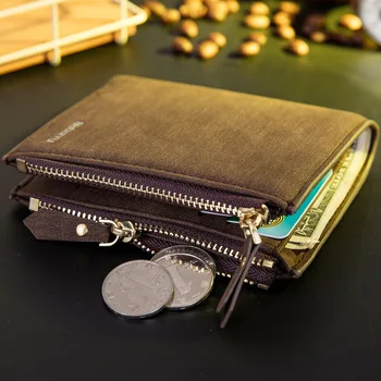 Vintage Mužov Peňaženky RFID Krádež Chrániť Mince Vrecko na Zips Peňaženka Peňaženky pre Mužov s Zipsy Magic Peňaženky Krátke Luxusné pánske Peňaženky