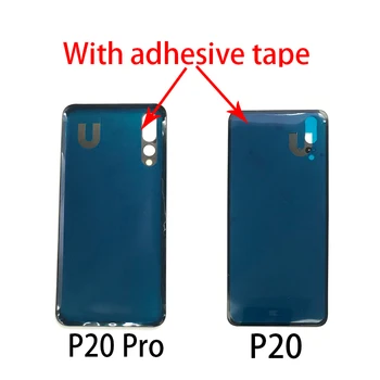 10pcs/veľa Pre Huawei P20 Pro Zadné Sklo Zadný Kryt Batérie Dvere Bývanie zadný kryt Batérie