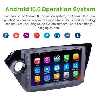 Seicane 2+32 G Android 10.1 GPS Navi Vedúci Jednotky Prehrávač Car Stereo na rok 2010 -2012 2013 Kia RIO 3 K2 Podporu TPMS DVR