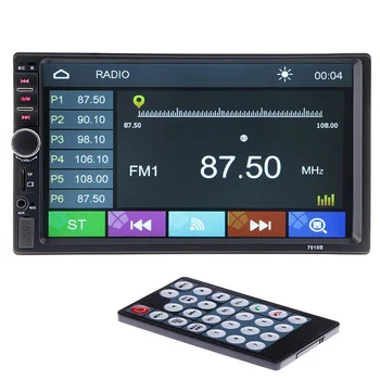 2 Din Bluetooth Car Multimedia Player, Stereo Rádio FM MP3 MP4 MP5 Audio Video USB Auto Automobily subwoofer autoradio modulátor