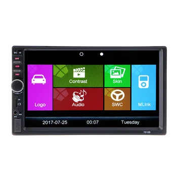 2 Din Bluetooth Car Multimedia Player, Stereo Rádio FM MP3 MP4 MP5 Audio Video USB Auto Automobily subwoofer autoradio modulátor