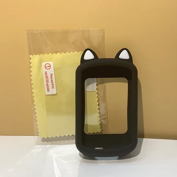 Garmin EDGE 530 830 ochranné puzdro Kreslených mačka uši Silikónový ochranný Kryt, GPS požičovňa ochrany počítača obrazovku film