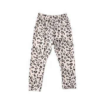 Deti Leopard Tlač Nohavice Gumička Legíny Ležérne Oblečenie Dievčatá